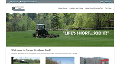 Desktop Screenshot of carverbrosturf.com