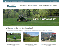 Tablet Screenshot of carverbrosturf.com